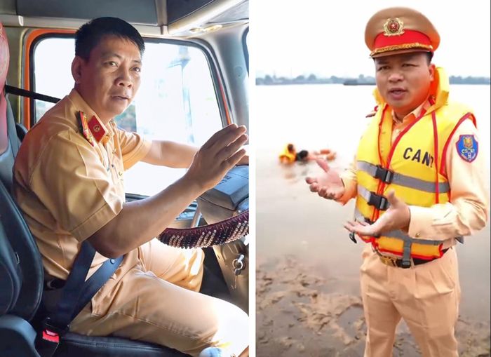 CSGT Hà Nội tuyên truyền pháp luật giao thông bằng clip.