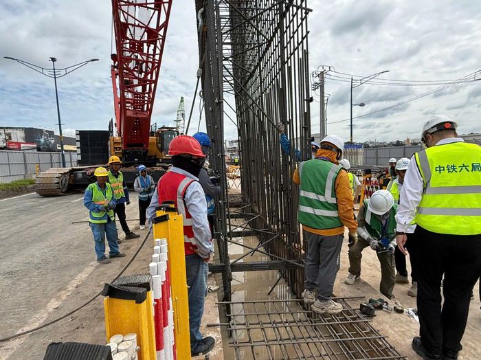 Ga ngầm ST10 là vị trí xuất phát của hai máy khoan hầm TBM phục vụ thi công đoạn ngầm tuyến metro số 2.
