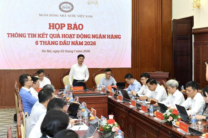 Phó Thống đốc Phạm Thanh Hà chủ trì họp báo. Ảnh: Ngân hàng Nhà nước.