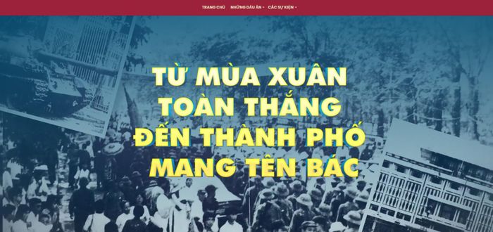 Điểm nhấn của công trình là 5 bài E-Magazine được liên kết thành một mạch kể xuyên suốt. Ảnh chụp màn hình