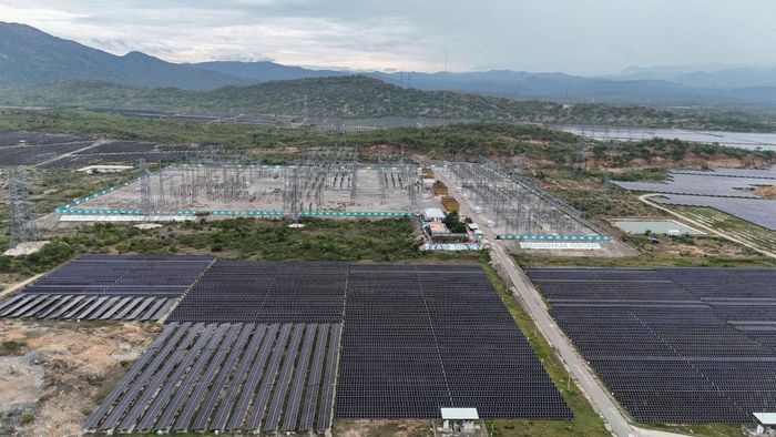Toàn cảnh Dự án Nhà máy điện mặt trời Thuận Nam (450MW) kết hợp Trạm biến áp 500kV
