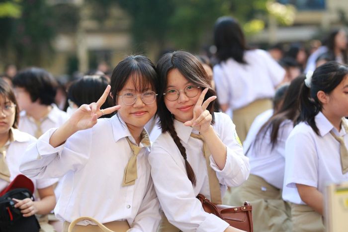 Học sinh một trường THPT tại Hà Nội