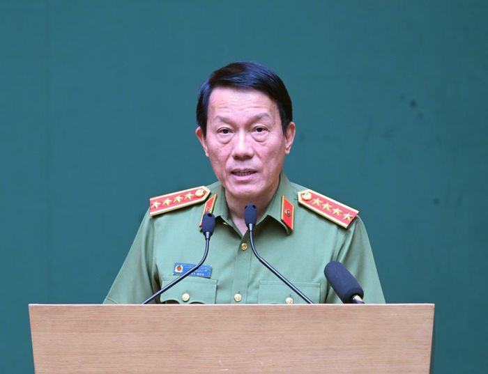 Bộ trưởng Lương Tam Quang phát biểu tại hội nghị.