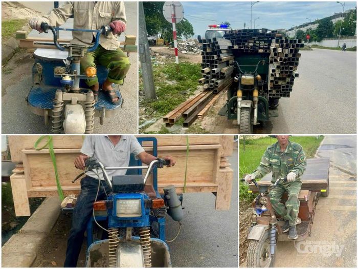 Một số phương tiện vi phạm Đội Cảnh sát giao thông đường bộ số 11 xử lý gần đây (Ảnh Phòng CSGT Hà Nội).