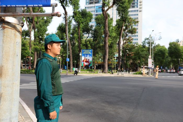 Dành sự tập trung tuyệt đối cho công tác bảo vệ ANTT khu vực dẫn về Hội trường Thống Nhất