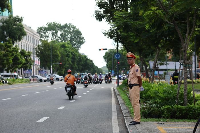 Tình hình giao thông khu vực xung quanh hội trường Thống Nhất được bảo đảm