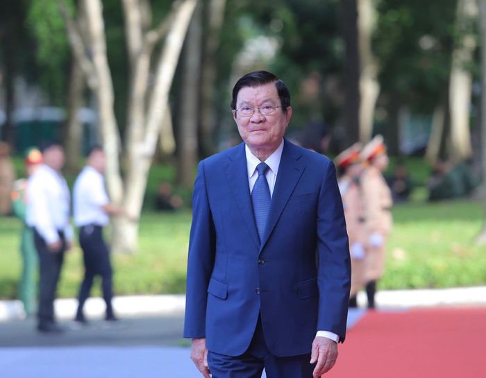 Nguyên Chủ tịch nước Trương Tấn Sang đến dự Lễ kỷ niệm