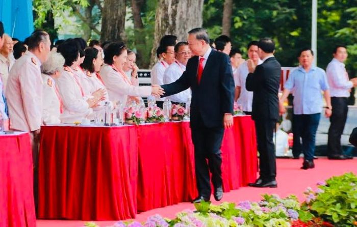 Tổng Bí thư, Chủ tịch nước Tô Lâm với các đại biểu dự Lễ kỷ niệm