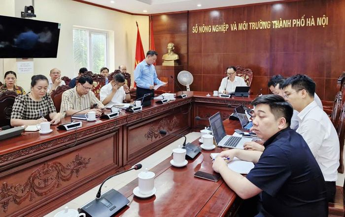 Các đại biểu dự hội nghị tập huấn tại điểm cầu Sở Nông nghiệp và Môi trường. Ảnh: Đức Duy