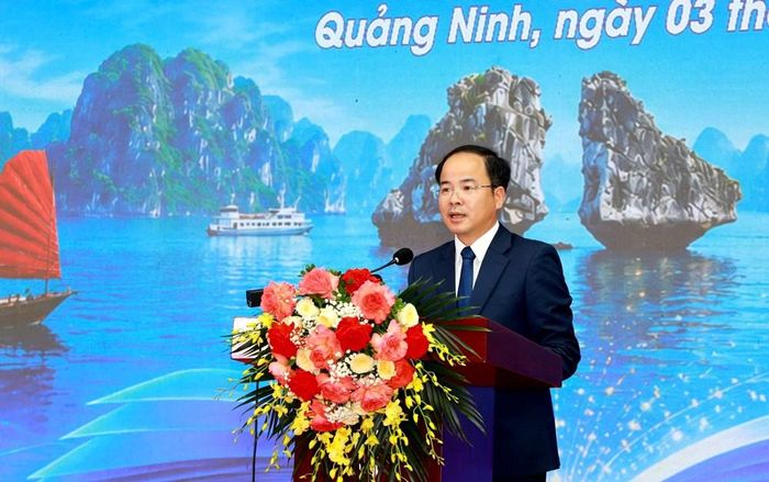 Giám đốc Sở VHTTDL Lê Ngọc Thanh phát biểu tại Lễ công bố