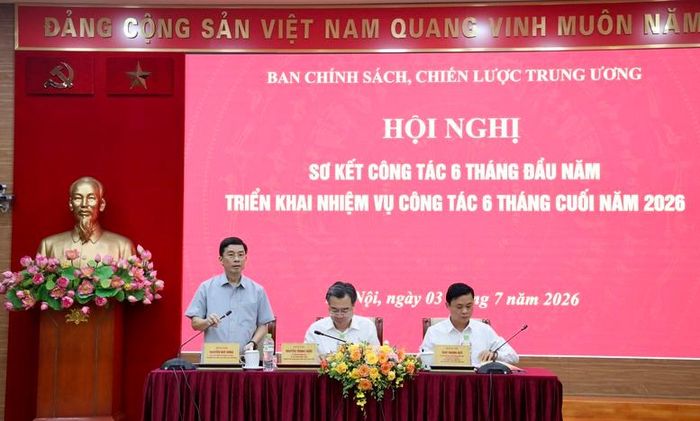 Ban Chính sách, chiến lược Trung ương tổ chức Hội nghị sơ kết công tác 6 tháng đầu năm và triển khai nhiệm vụ 6 tháng cuối năm 2026 - Ảnh: VGP