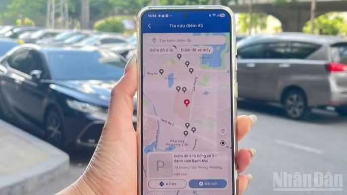 Các dữ liệu về điểm đỗ sẽ được đồng bộ lên các ứng dụng công dân số như iHanoi hay VNeID.