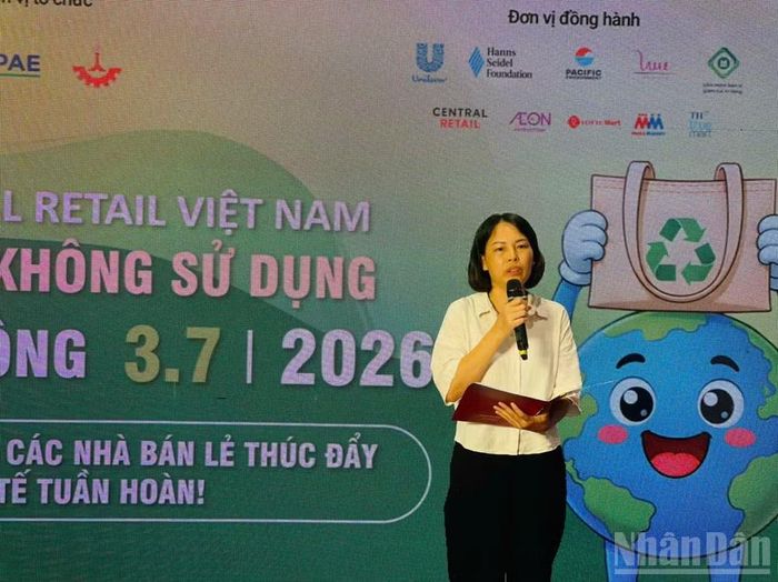 Đại diện Tổ chức Môi trường Thái Bình Dương phát biểu. (Ảnh: VT)