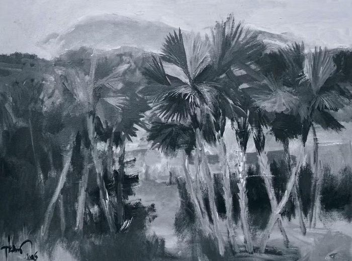 Một vẻ đẹp khác của cọ.