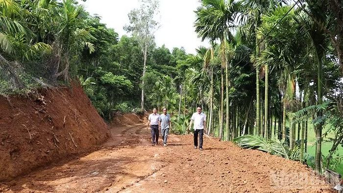 Tuyến ĐX1.Tiên Sơn từ Đường ĐT614 đi dốc Đá Trắng của xã Sơn Cẩm Hà sau khi hoàn thành sẽ có hơn 90 hộ dân được hưởng lợi.