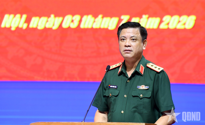 Thượng tướng Nguyễn Trường Thắng phát biểu chỉ đạo.