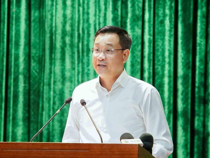 Bí thư Thành ủy Lê Ngọc Quang phát biểu khai mạc hội nghị