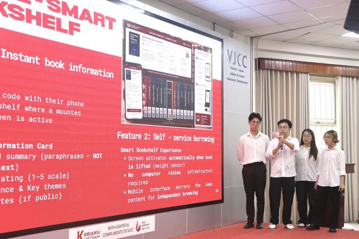 Các đội thi đã lần lượt trình bày các đề xuất ứng dụng công nghệ số nhằm giải quyết các vấn đề thực tiễn tại doanh nghiệp, tổ chức và cộng đồng.