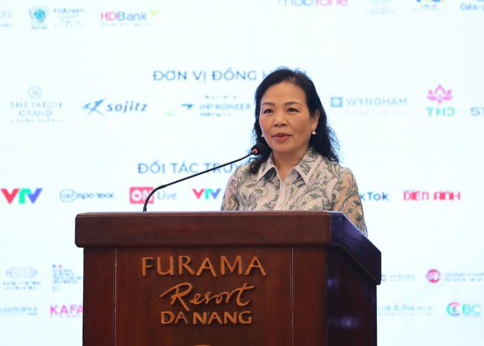  TS Ngô Phương Lan, Chủ tịch Hiệp hội Xúc tiến Phát triển Điện ảnh Việt Nam chia sẻ. Ảnh: XUÂN QUỲNH 