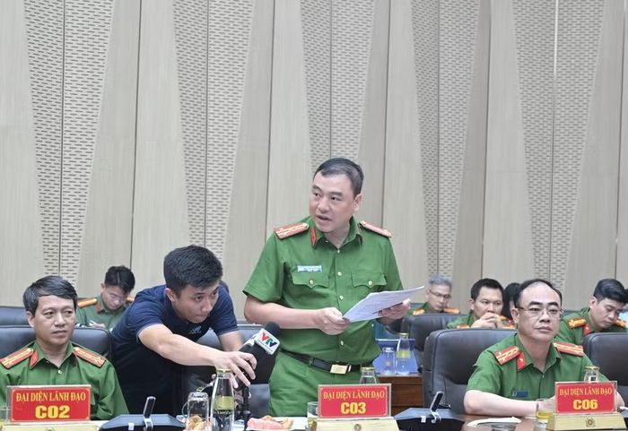 Đại tá Phạm Trường Giang, Phó Cục trưởng Cục Cảnh sát điều tra tội phạm về kinh tế, tham nhũng, buôn lậu, Bộ Công an phát biểu.