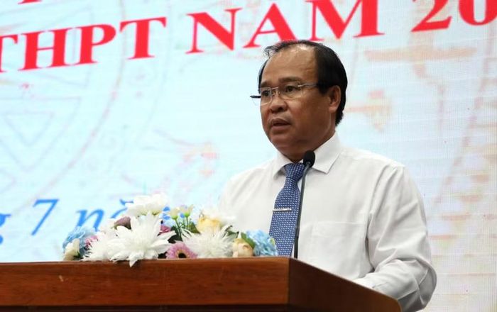 Ông Nguyễn Minh Luân, Phó Chủ tịch UBND tỉnh Cà Mau phát biểu tại buổi lễ.