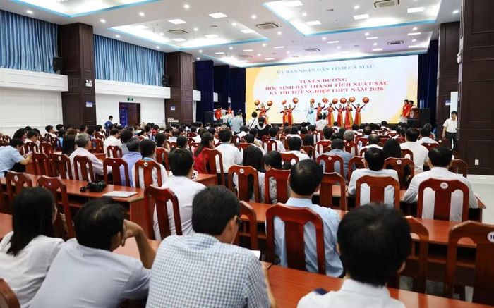 Quang cảnh lễ tuyên dương.