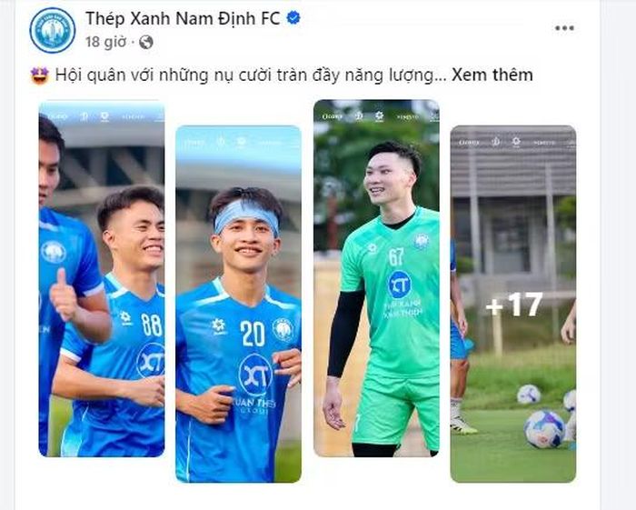 Hiện tại, Câu lạc bộ Thép Xanh Nam Định đang tích cực rèn quân cho V-League 2026/2027 và dự kiến sẽ tiếp tục mang về thêm những tân binh chất lượng cho mùa giải mới.