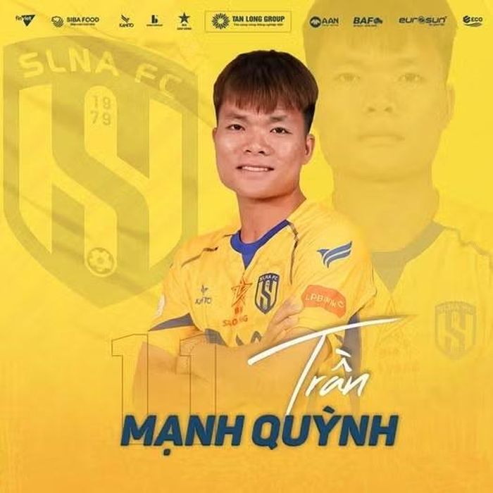 Trần Mạnh Quỳnh cũng là gương mặt quen thuộc ở các cấp độ đội tuyển trẻ Việt Nam khi nhiều lần được triệu tập lên U19 và U23 Việt Nam. Ảnh: Internet.