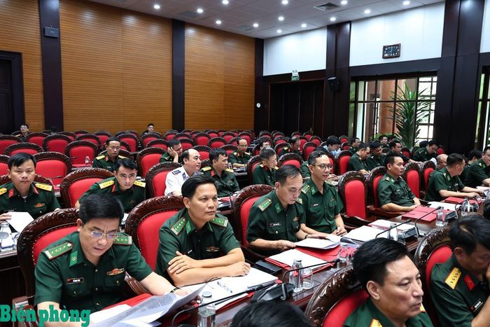 Các đại biểu Bộ đội Biên phòng tham dự hội nghị. Ảnh: Thanh Xuân