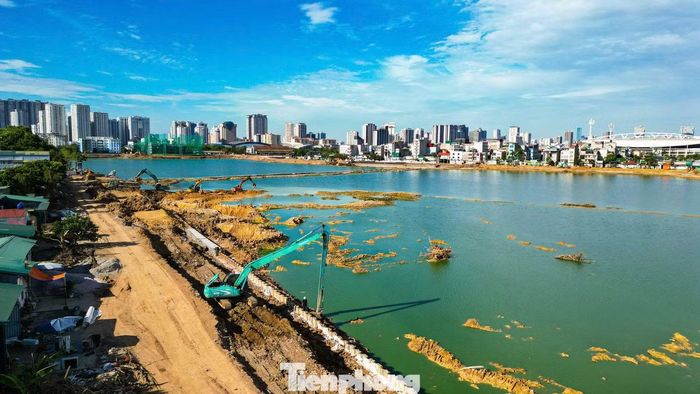 Dự án hồ điều hòa Phú Đô (phường Từ Liêm) được khởi công cuối tháng 1/2026 theo lệnh xây dựng công trình khẩn cấp của UBND TP Hà Nội.