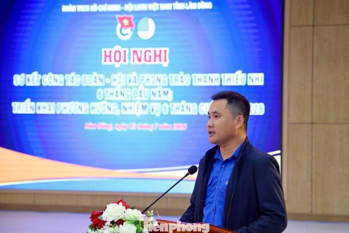 Anh Trương Minh Quang - Bí thư Tỉnh Đoàn Lâm Đồng, phát biểu kết luận.