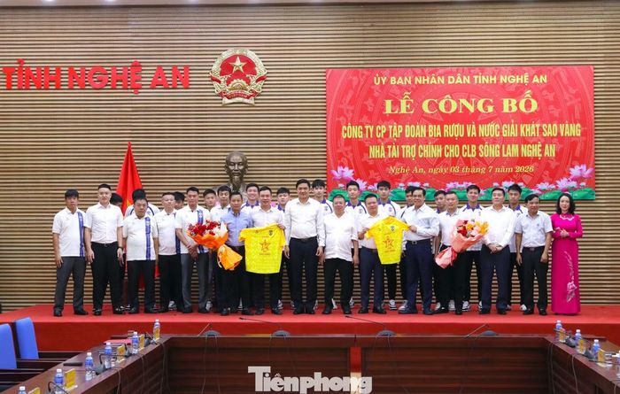 Công ty Cổ phần Tập đoàn Bia rượu và Nước giải khát Sao Vàng trở thành nhà tài trợ chính của Sông Lam Nghệ An.