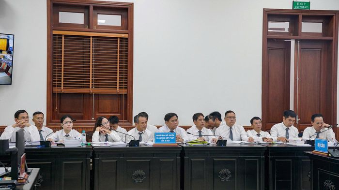 Luật sư tham gia bào chữa cho các bị hại tại phiên tòa.