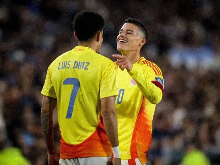 Vũ điệu của James Rodriguez và Luis Diaz sẽ tiếp tục? Ảnh: Imago 