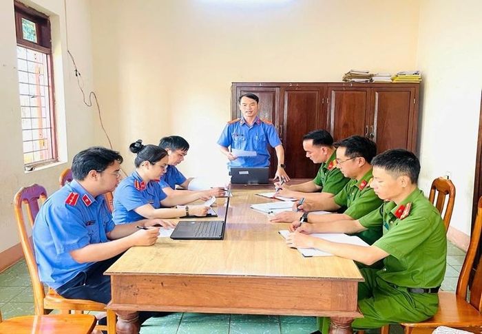 Đồng chí Phạm Thế Quang công bố quyết định, kế hoạch trực tiếp kiểm sát.