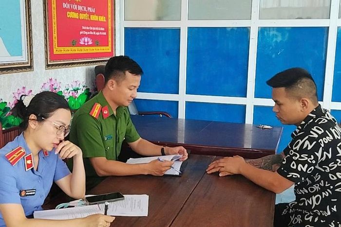 Đối tượng Trần Quốc Bảo làm việc với cơ quan điều tra