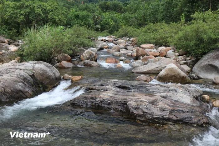Hồ Rà Hách-Suối Ruông còn hoang sơ mang vẻ đẹp của đại ngàn Trường Sơn. (Ảnh: Phạm Cường/Vietnam+)