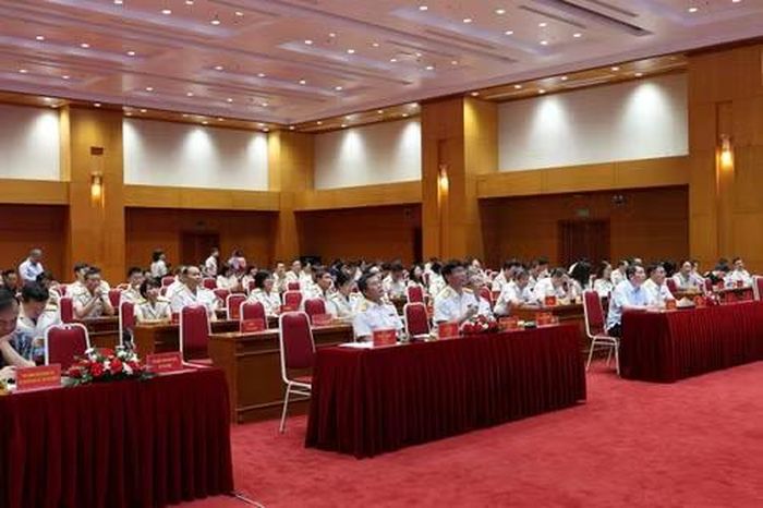 Hội nghị sơ kết công tác thuế 6 tháng đầu năm và triển khai nhiệm vụ, giải pháp trọng tâm 6 tháng cuối năm 2026 diễn ra vào ngày 3/7. (Ảnh: Vietnam+)