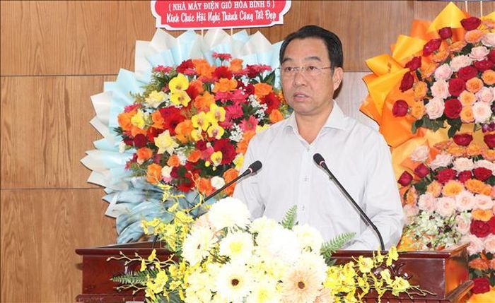Chủ tịch UBND tỉnh Cà Mau Lữ Quang Ngời phát biểu tại Hội nghị.