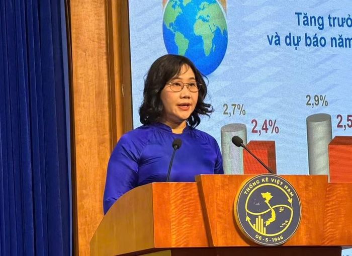 Cục trưởng Cục thống kê Nguyễn Thị Hương. Ảnh: HD.