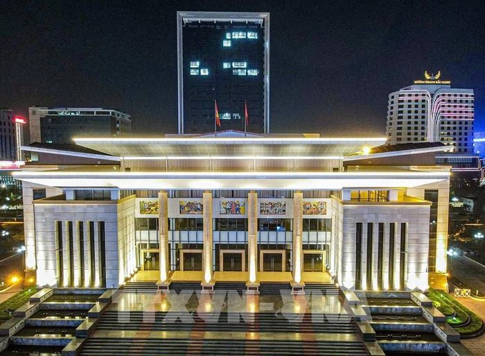 Trung tâm hành chính tỉnh Bắc Ninh ở phường Bắc Giang. Ảnh: Thanh Thương - TTXVN