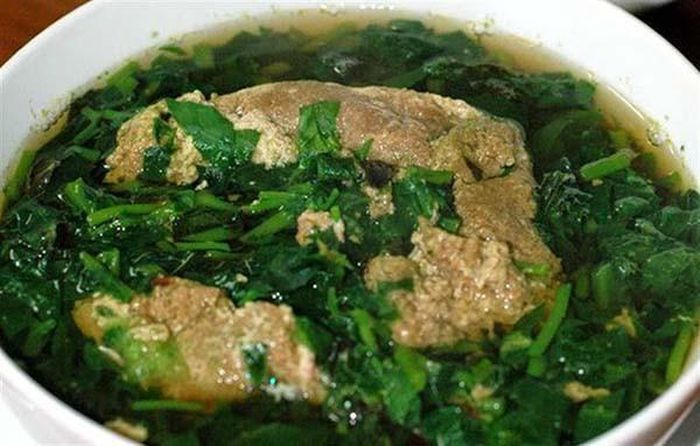 Bát canh cua rau đay