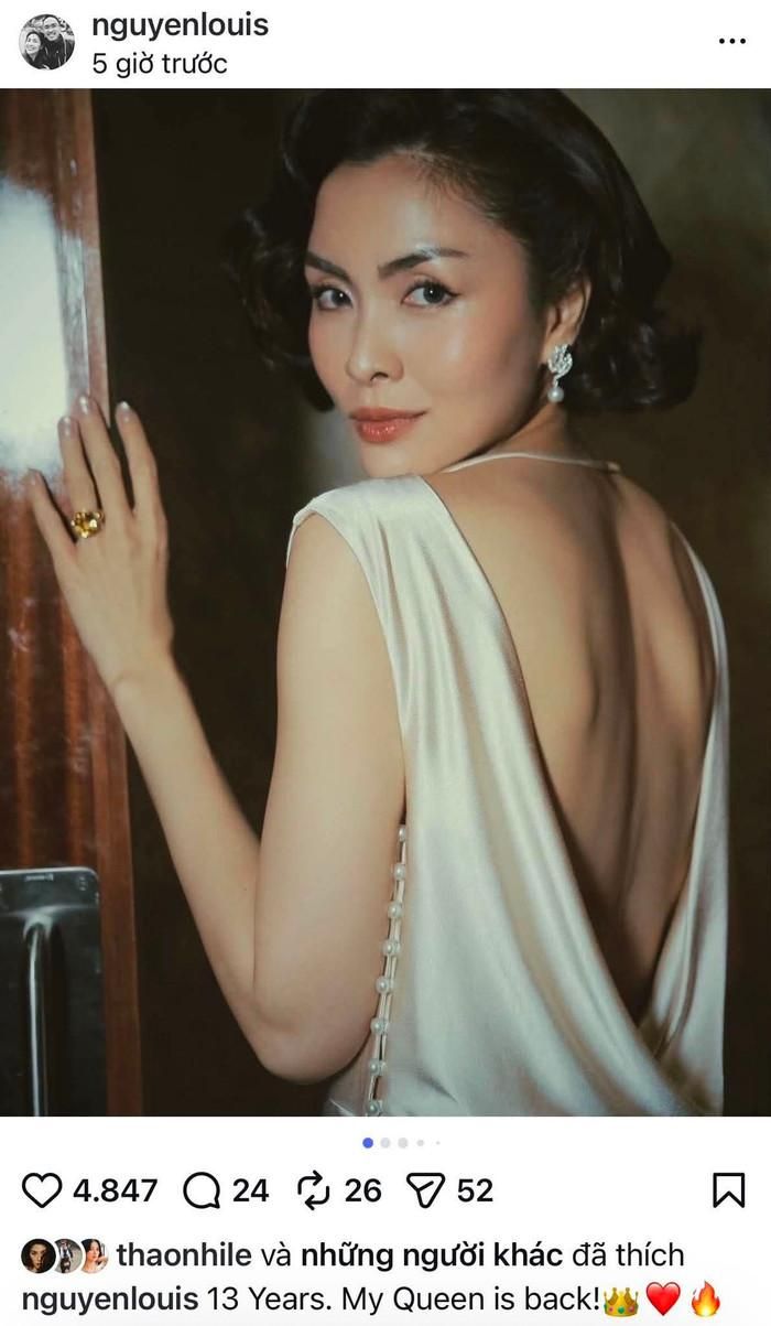 Bài đăng của chồng Tăng Thanh Hà nhanh chóng thu hút sự quan tâm từ người hâm mộ. Ảnh: Chụp màn hình