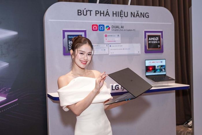 LG gram Pro AI siêu nhẹ với hiệu năng ổn định, phù hợp cho người dùng thường xuyên di chuyển và làm việc linh hoạt. Ảnh: LG Electronics