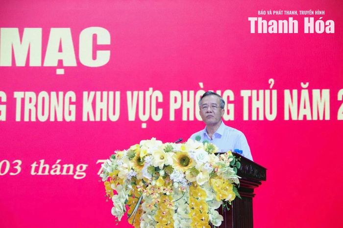 Bí thư Tỉnh ủy Lê Đức Thái phát biểu chỉ đạo bế mạc.