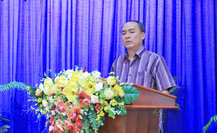 Bí thư Đảng ủy, Chủ tịch HĐND phường Long xuyên Lâm Quang Thi phát biểu kết luận.