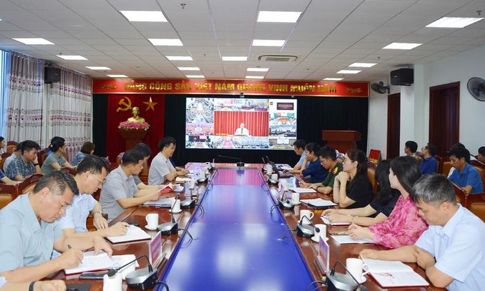  Các đại biểu dự tại điểm cầu tỉnh Bắc Ninh. 