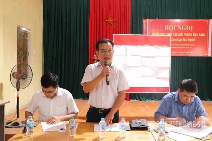 Đại diện nhà đầu tư thông tin về quy mô triển khai dự án