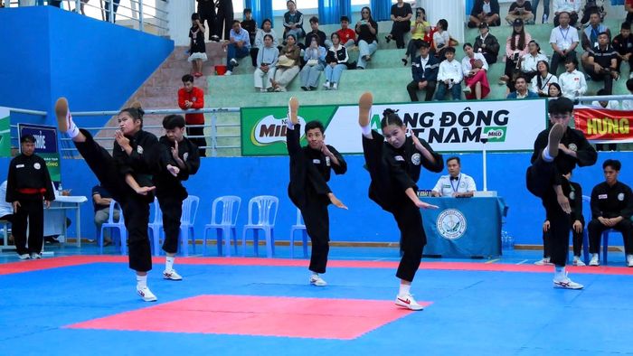 Vận động viên thi đấu môn võ cổ truyền