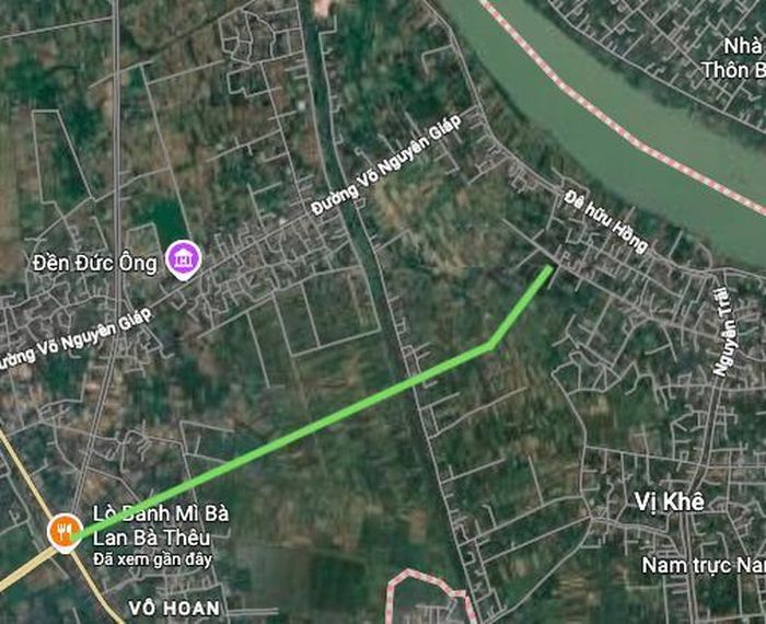 Hình ảnh thực địa trên Google vệ tinh.